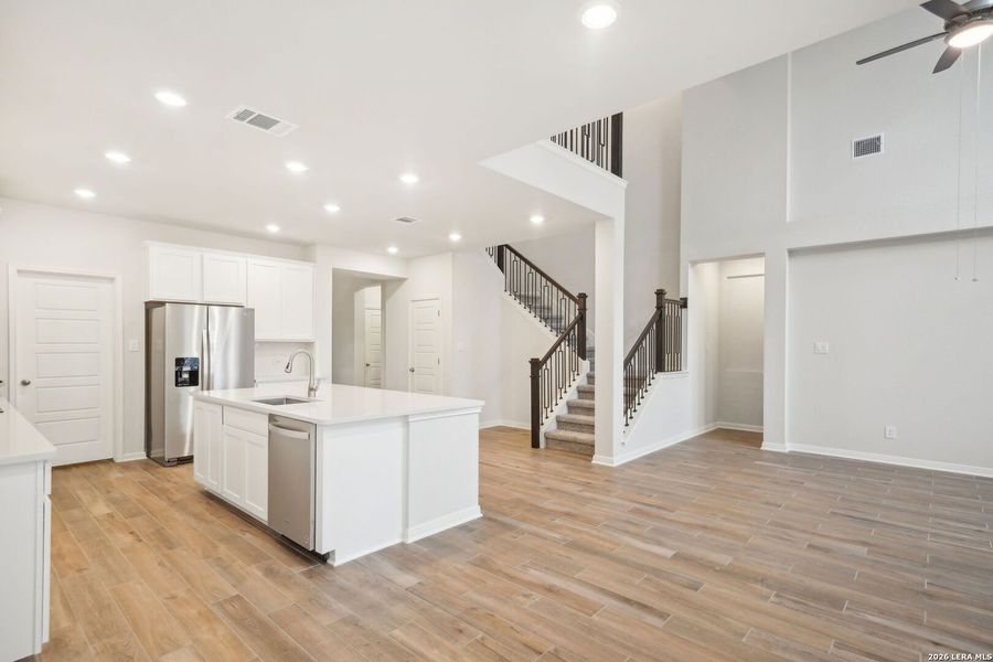 Furnished interior view inside a new home in Estancia Ranch - Classic Series, San Antonio (Image 26).