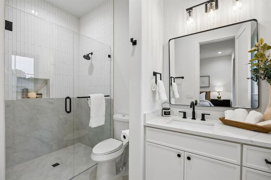 Furnished interior view inside a new home in , Dallas (Image 19).