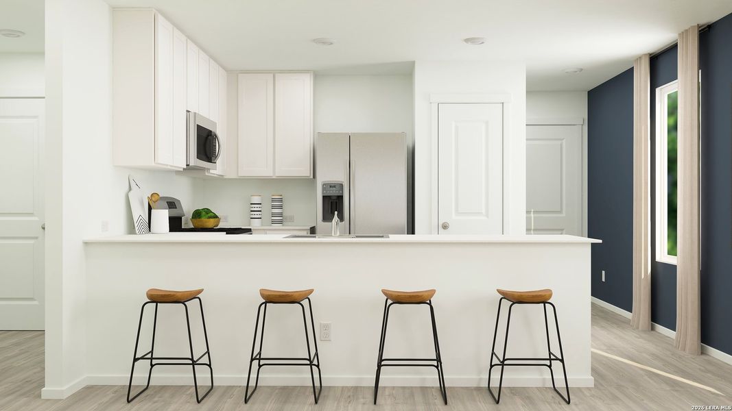 Furnished interior view inside a new home in Tres Laurels, San Antonio (Image 5).