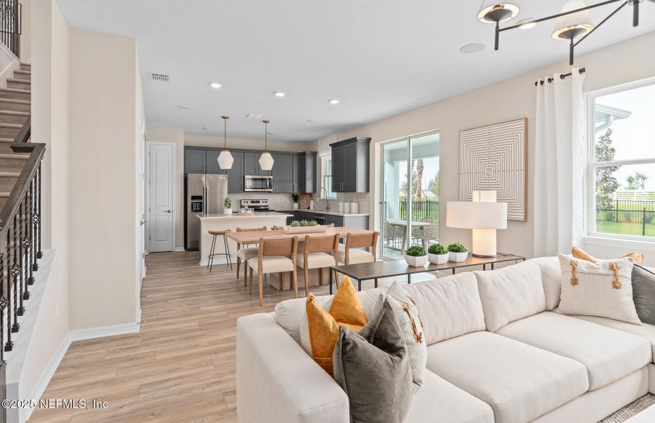 Furnished interior view inside a new home in Westerly Park at Wildlight, Yulee (Image 6).