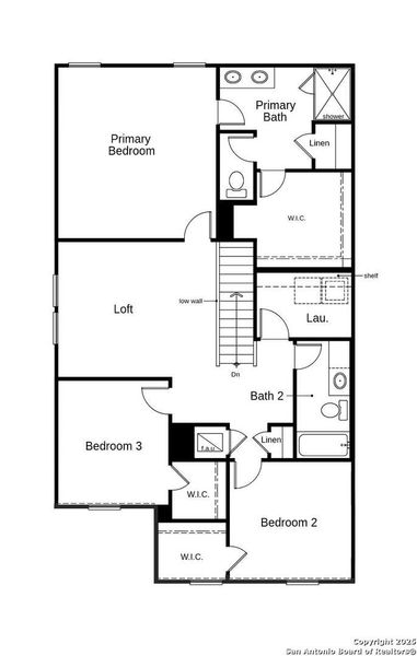 2D floor plan layout of this home in Southton Cove, Elmendorf, TX (Image 5).