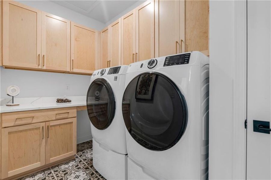 Furnished interior in a model home at Pickens Bluff in Hiram (Image 19).