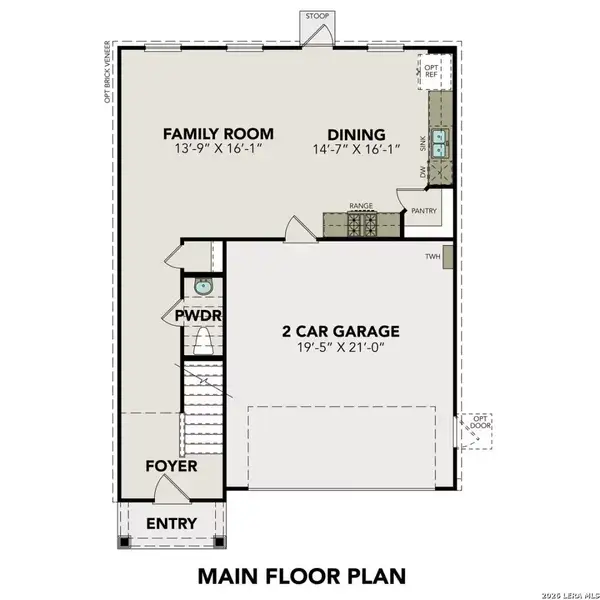 2D floor plan layout of this home in Agave, San Antonio, TX (Image 4).