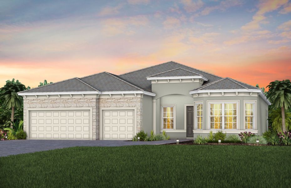 Exterior FM3 with optional stone detailing