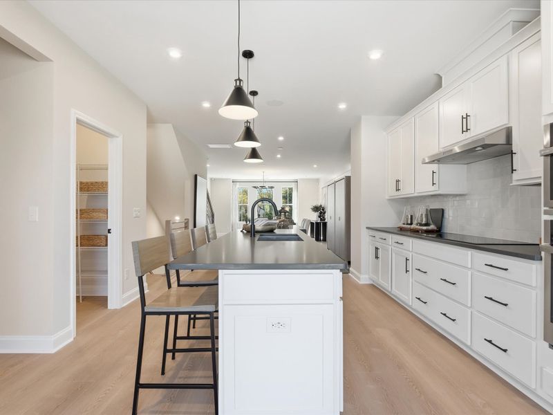 Representative furnished interior of a home built from the Dahlia by Tri Pointe Homes in Bellflower, Charlotte (Image 17).