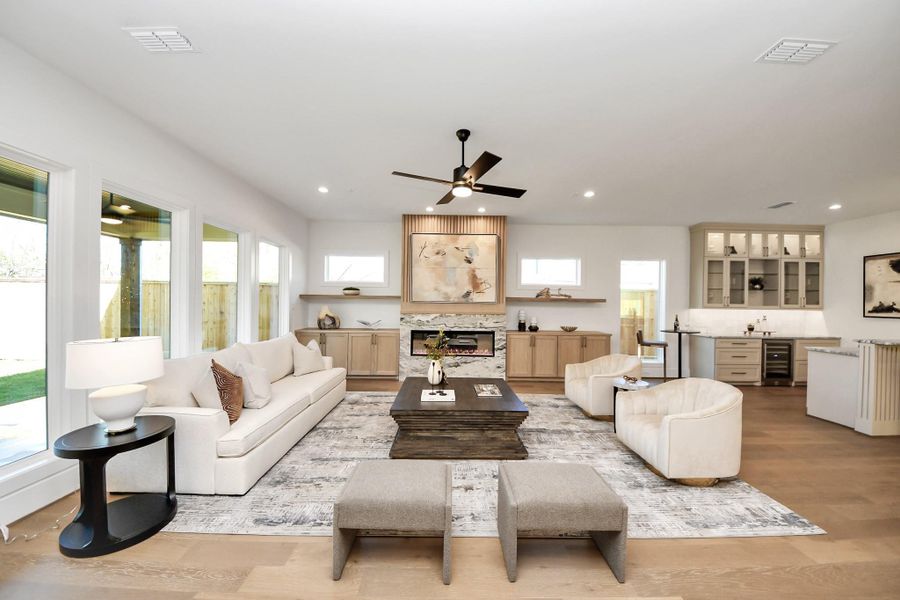 Furnished interior view inside a new home in , Houston (Image 37).