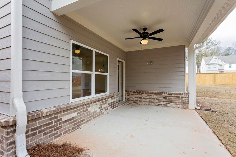 Exterior details and patio area of a home in , Buford (Image 20).