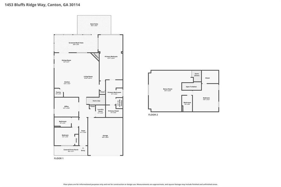 2D floor plan layout of this home in , Canton, GA (Image 5).