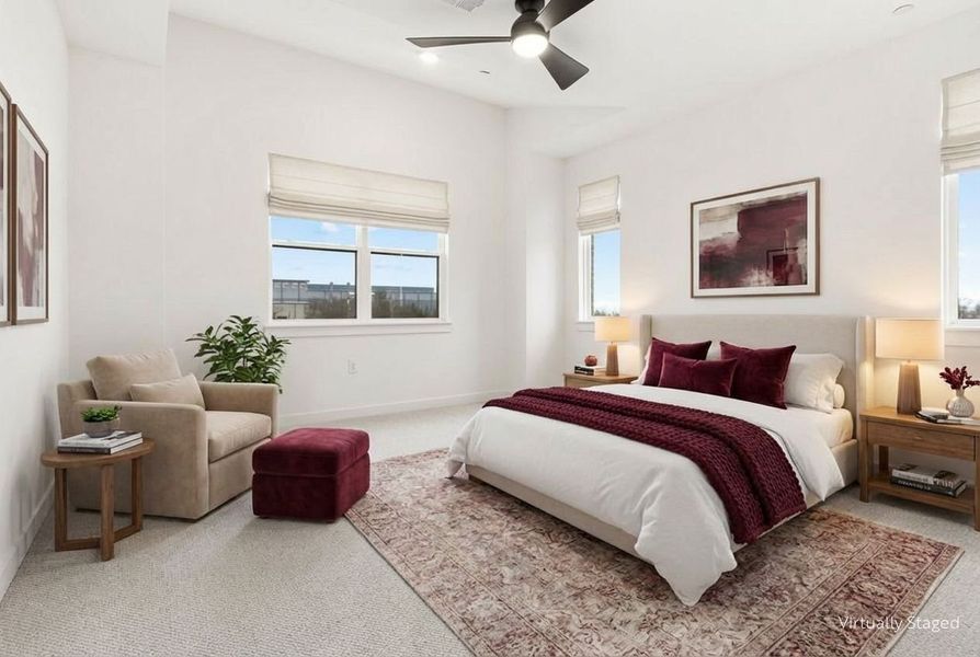 Furnished interior view inside a new home in Willow Grove Townhomes, Melissa (Image 7).