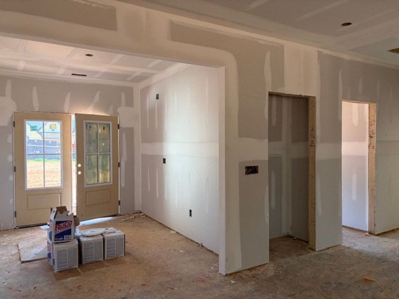 In-progress construction of a new home in WOODMONT RESERVE, Roopville, GA (Image 5).