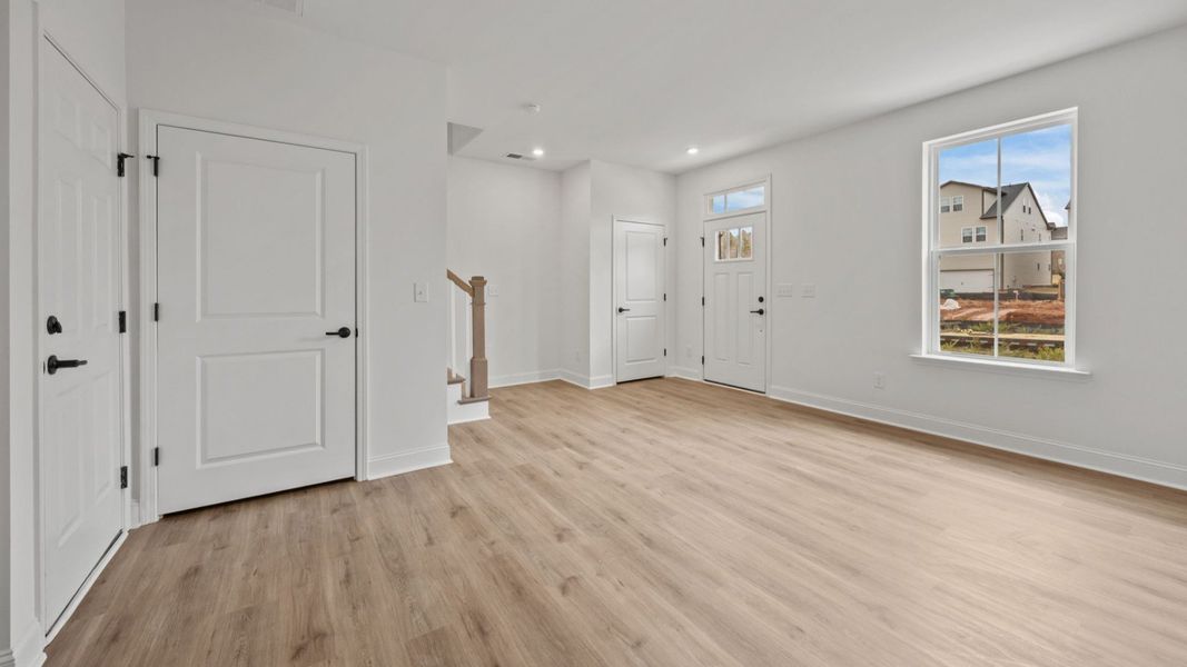 The Landon Plan in River District by DRB Homes in Charlotte NC - Living Area The Landon Plan in River District by DRB Homes in Charlotte NC - Living Area