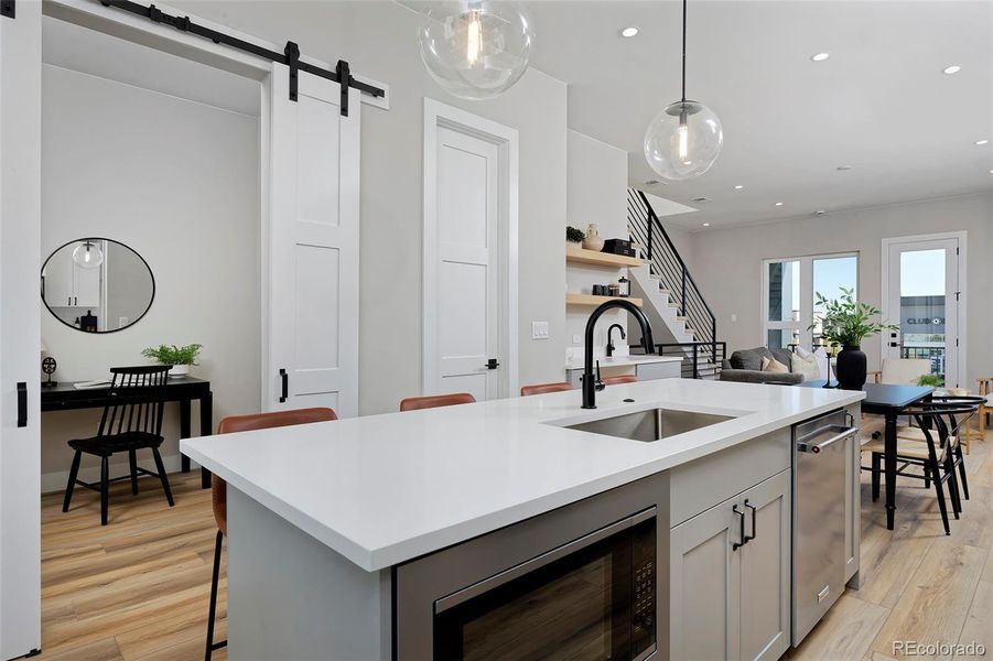 Furnished interior view inside a new home in , Denver (Image 12).