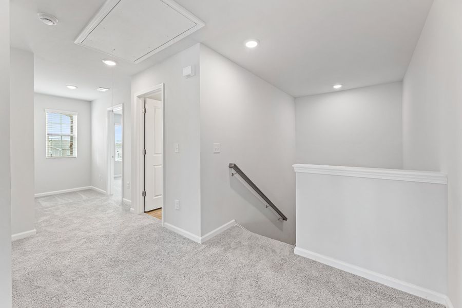 A room with white walls. A room with white walls.