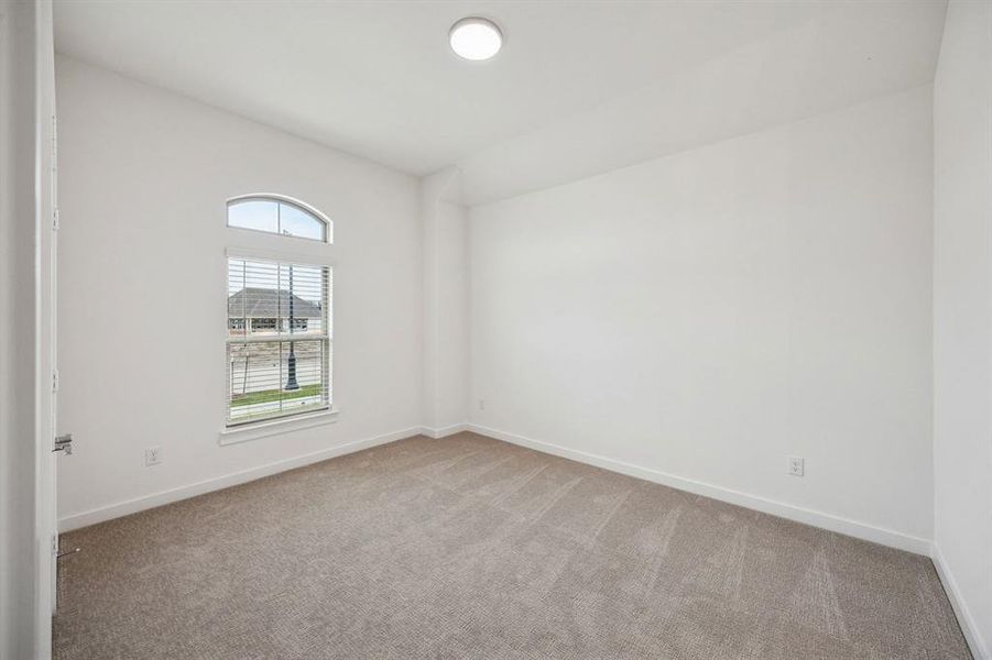 Bedroom in the Gilmour II home plan by Trophy Signature Homes – REPRESENTATIVE PHOTO Bedroom in the Gilmour II home plan by Trophy Signature Homes – REPRESENTATIVE PHOTO