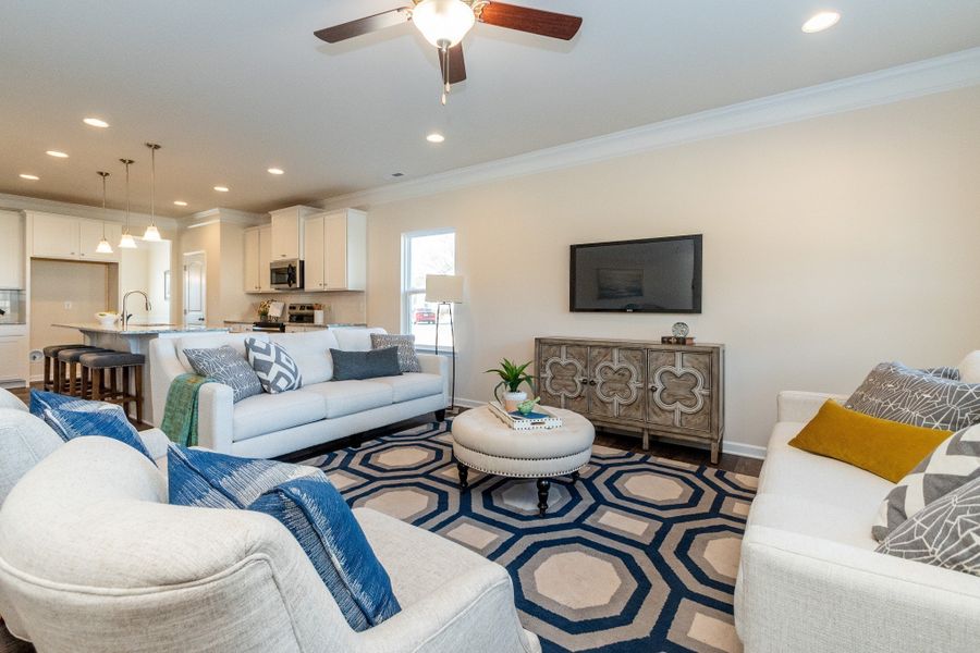 Furnished interior view inside a new home in The Oaks, Clarksville (Image 11).