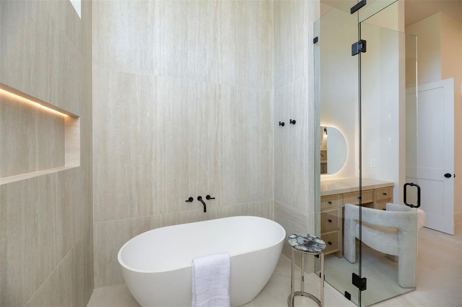 Furnished interior view inside a new home in , Heath (Image 30).