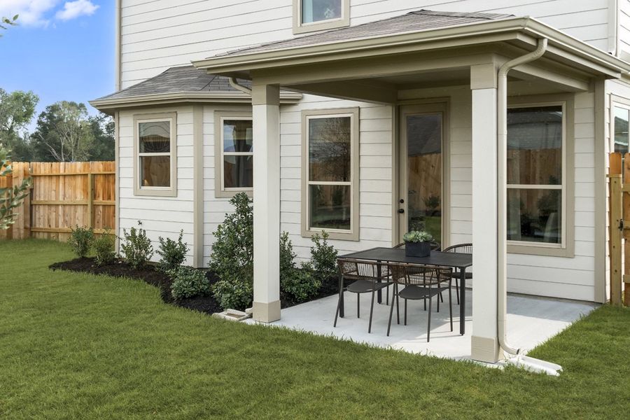 Optional covered patio