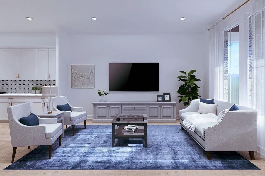 Furnished interior view inside a new home in Austin Point Summit, Richmond (Image 6). Furnished interior view inside a new home in Austin Point Summit, Richmond (Image 6).