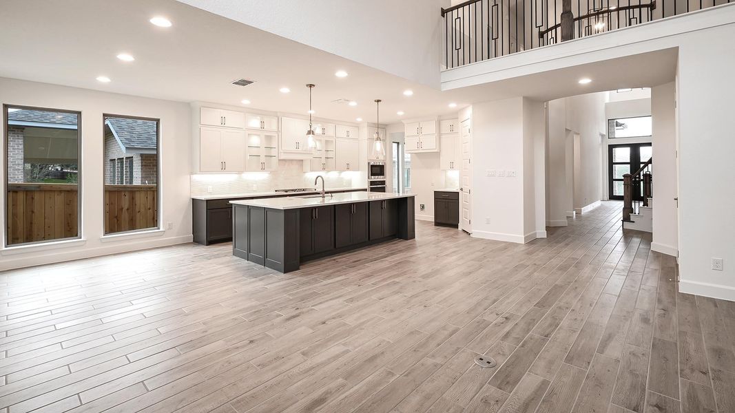 Furnished interior view inside a new home in Hidden Canyon 55', San Antonio (Image 14).