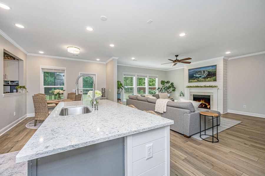 Furnished interior view inside a new home in Sea Island Preserve, Johns Island (Image 72).