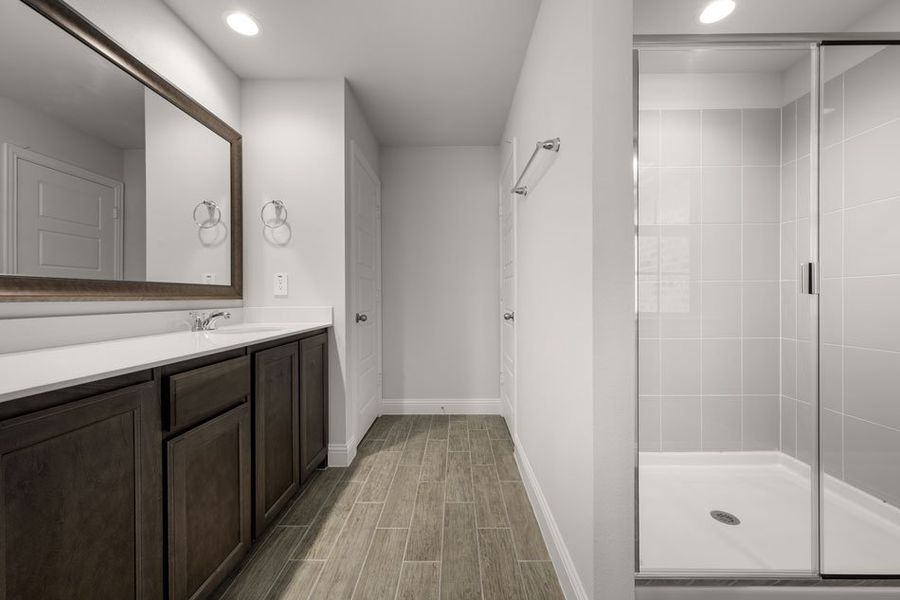 Representative exterior photo of a completed home built from the Brownwood by Impression Homes in Main Street Village, Mansfield, TX (Image 15). Representative exterior photo of a completed home built from the Brownwood by Impression Homes in Main Street Village, Mansfield, TX (Image 15).