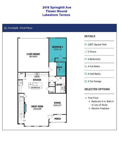 Floor Plan - First Floor