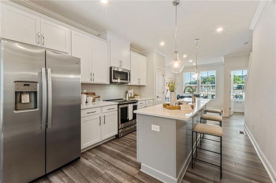 Furnished interior view inside a new home in , Atlanta (Image 26).
