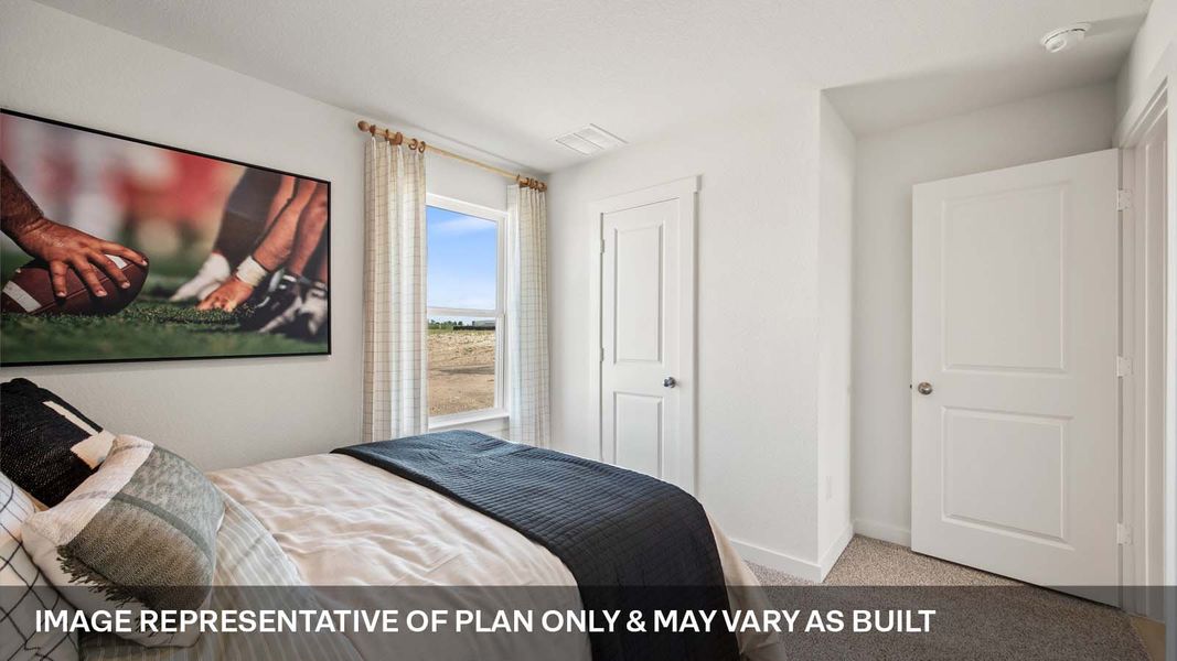 Furnished interior view inside a new home in Trails at Wildhorse, Austin (Image 14).