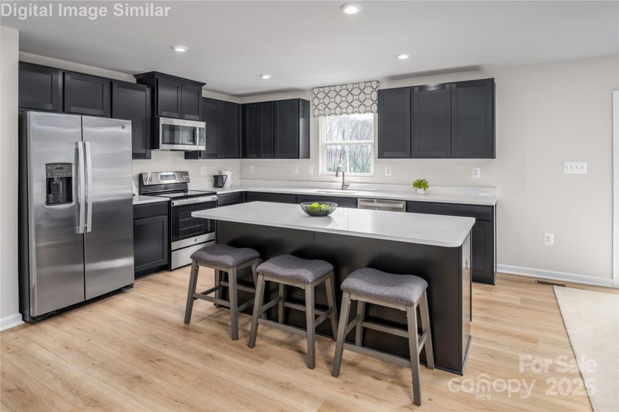 Furnished interior view inside a new home in Bozardt Farms, Charlotte (Image 14).