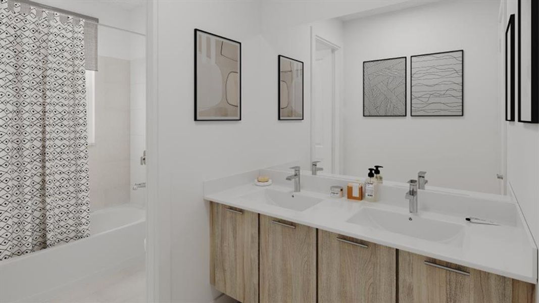 Furnished interior view inside a new home in , Davie (Image 41).