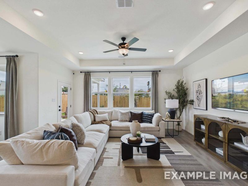 Representative furnished interior of a home built from the The Laurel G by Davidson Homes LLC in Morgan Meadows, San Antonio (Image 16). Representative furnished interior of a home built from the The Laurel G by Davidson Homes LLC in Morgan Meadows, San Antonio (Image 16).
