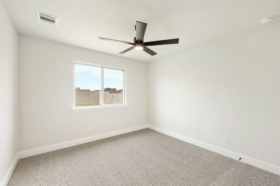 Spacious, unfurnished interior of a new home in Painted Tree Woodland District 50, McKinney (Image 27). Spacious, unfurnished interior of a new home in Painted Tree Woodland District 50, McKinney (Image 27).