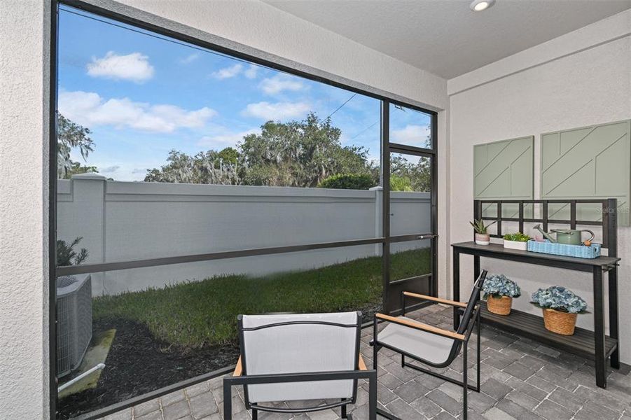 Exterior details and patio area of a home in Bloomingdale Townes, Brandon (Image 4).