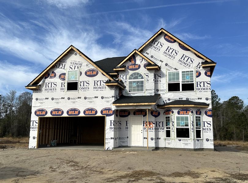 In-progress construction of a new home in Doctor's Creek, Ludowici, GA (Image 4).