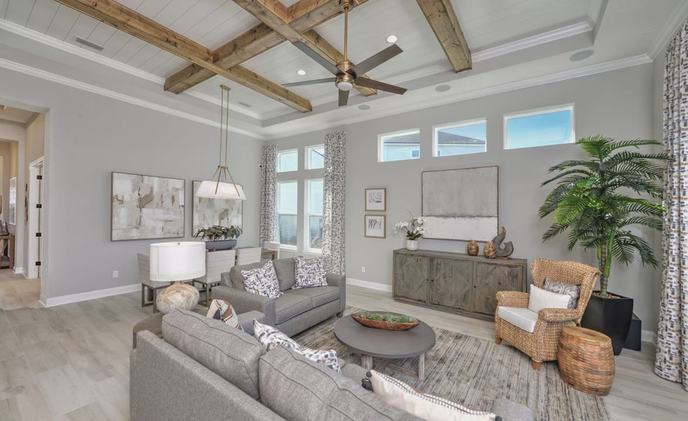 Furnished interior view inside a new home in Courtney Chase, St. Augustine (Image 11). Furnished interior view inside a new home in Courtney Chase, St. Augustine (Image 11).