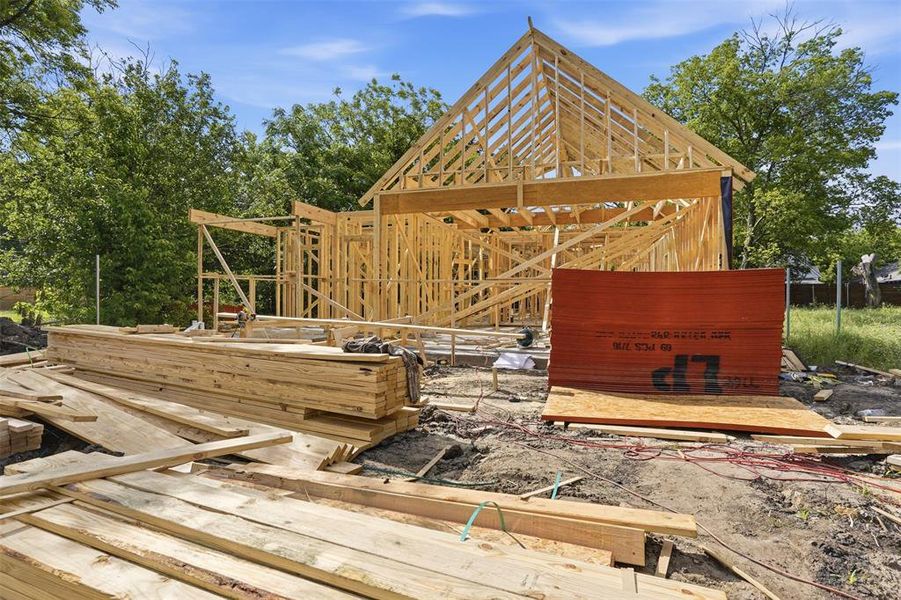 In-progress construction of a new home in , Cleburne, TX (Image 3).