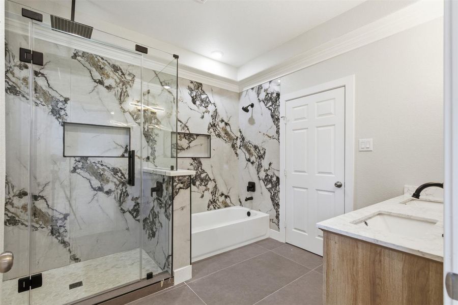 Furnished interior view inside a new home in , Cleveland (Image 6).