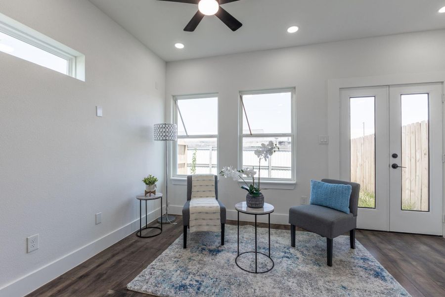 Furnished interior view inside a new home in , Spring (Image 16).