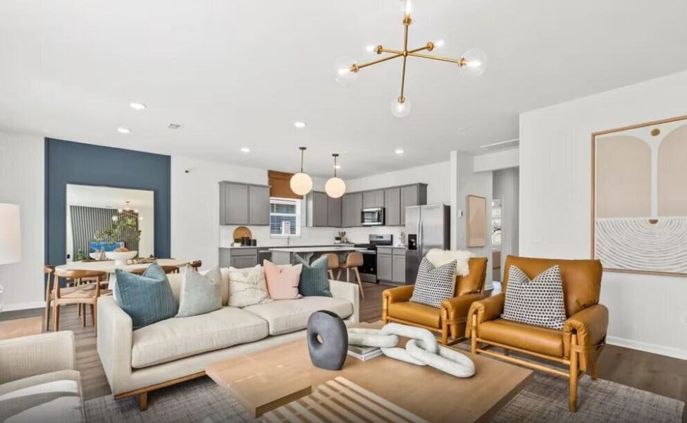 Furnished interior view inside a new home in Bradford Pointe, Summerville (Image 8).