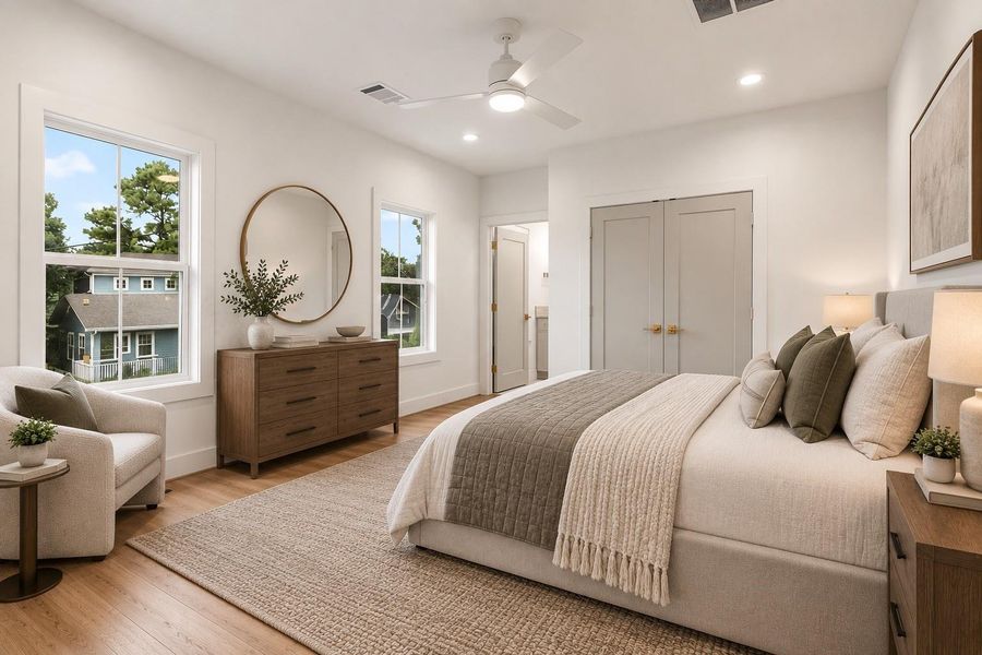 Furnished interior view inside a new home in , Houston (Image 14). Furnished interior view inside a new home in , Houston (Image 14).