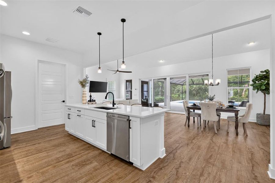 Furnished interior view inside a new home in , The Villages (Image 12).
