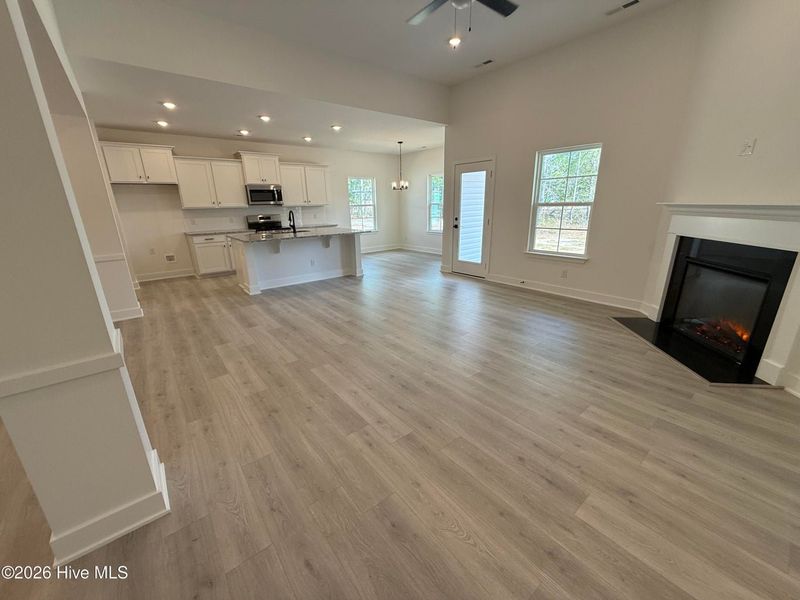 Spacious, unfurnished interior of a new home in Wood Creek Landing, Leland (Image 19). Spacious, unfurnished interior of a new home in Wood Creek Landing, Leland (Image 19).