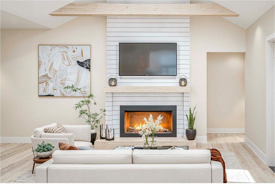 Furnished interior view inside a new home in , Santa Fe (Image 9).