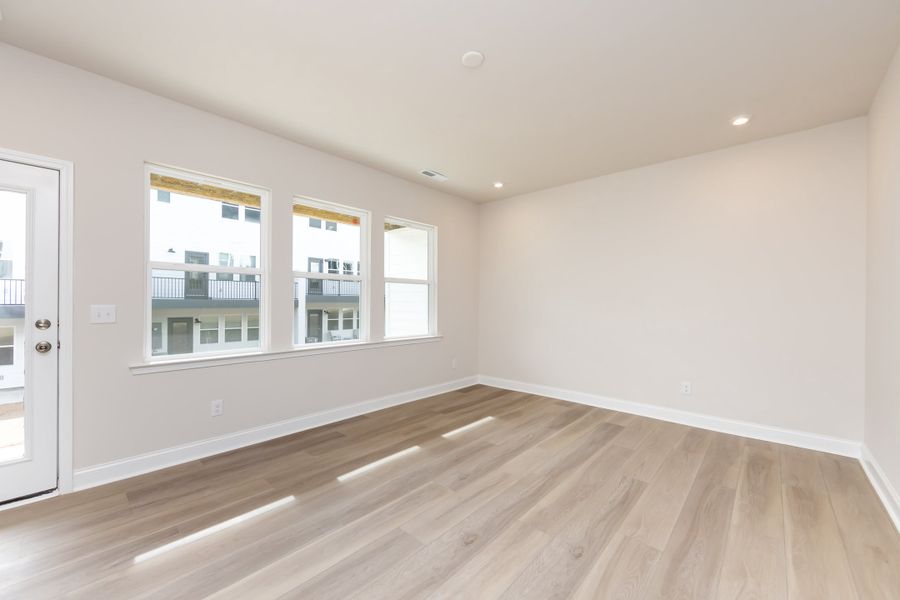 Spacious, unfurnished interior of a new home in Archer Row, Charlotte (Image 22). Spacious, unfurnished interior of a new home in Archer Row, Charlotte (Image 22).