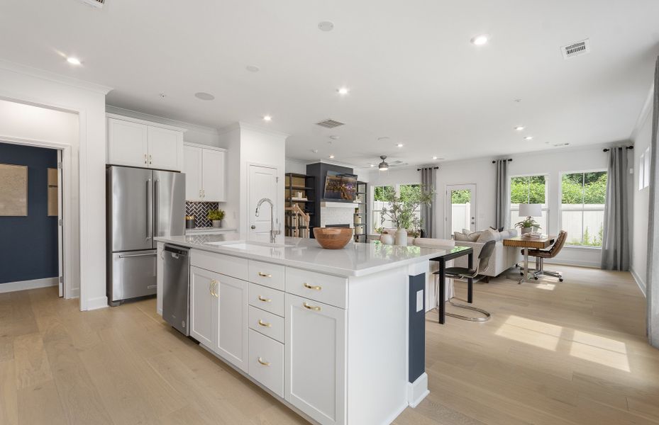 Kitchen Overlooking Gathering Area