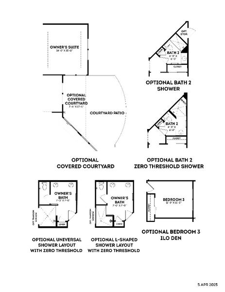 2D floor plan layout for the Promenade by Epcon Communities in The Courtyards at Quail Park, Mint Hill, NC (Image 7).