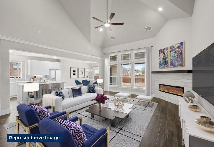 Furnished interior view inside a new home in Collinsbrook Farm, Frisco (Image 9). Furnished interior view inside a new home in Collinsbrook Farm, Frisco (Image 9).