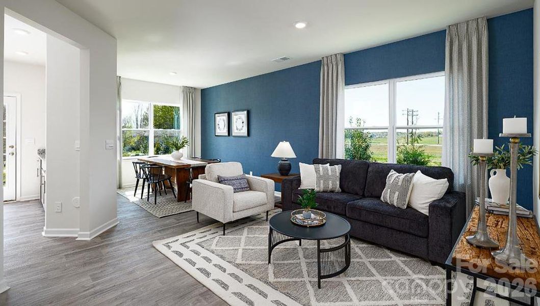 Furnished interior view inside a new home in Clark Creek Landing, Lincolnton (Image 8). Furnished interior view inside a new home in Clark Creek Landing, Lincolnton (Image 8).