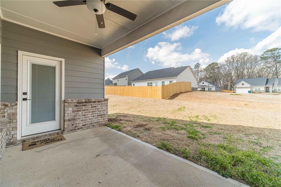 Exterior details and patio area of a home in , Dacula (Image 3).