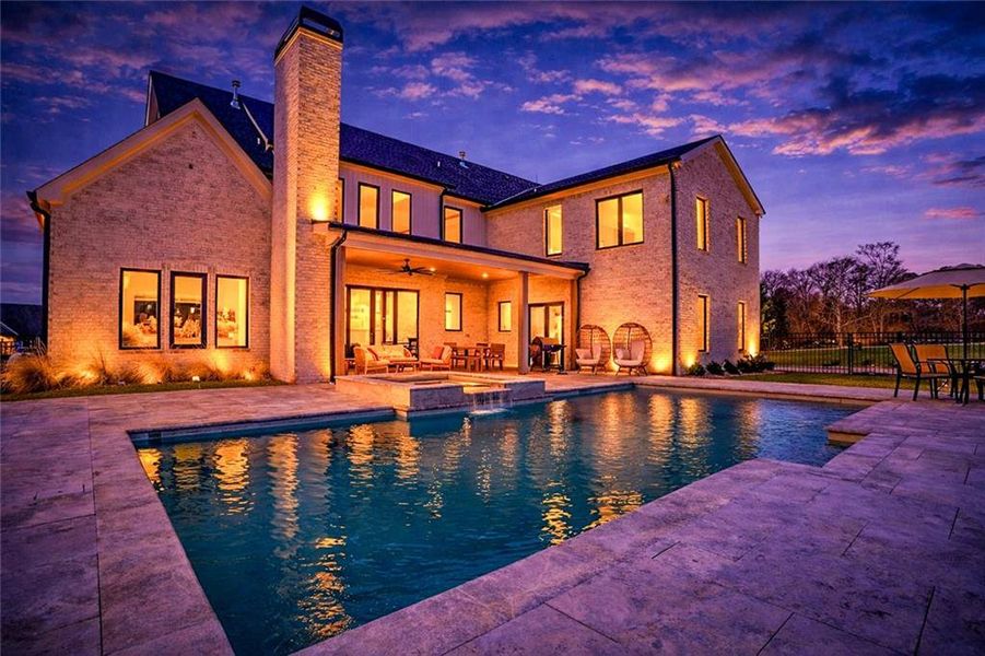Exterior details and patio area of a home in , Hoschton (Image 34).